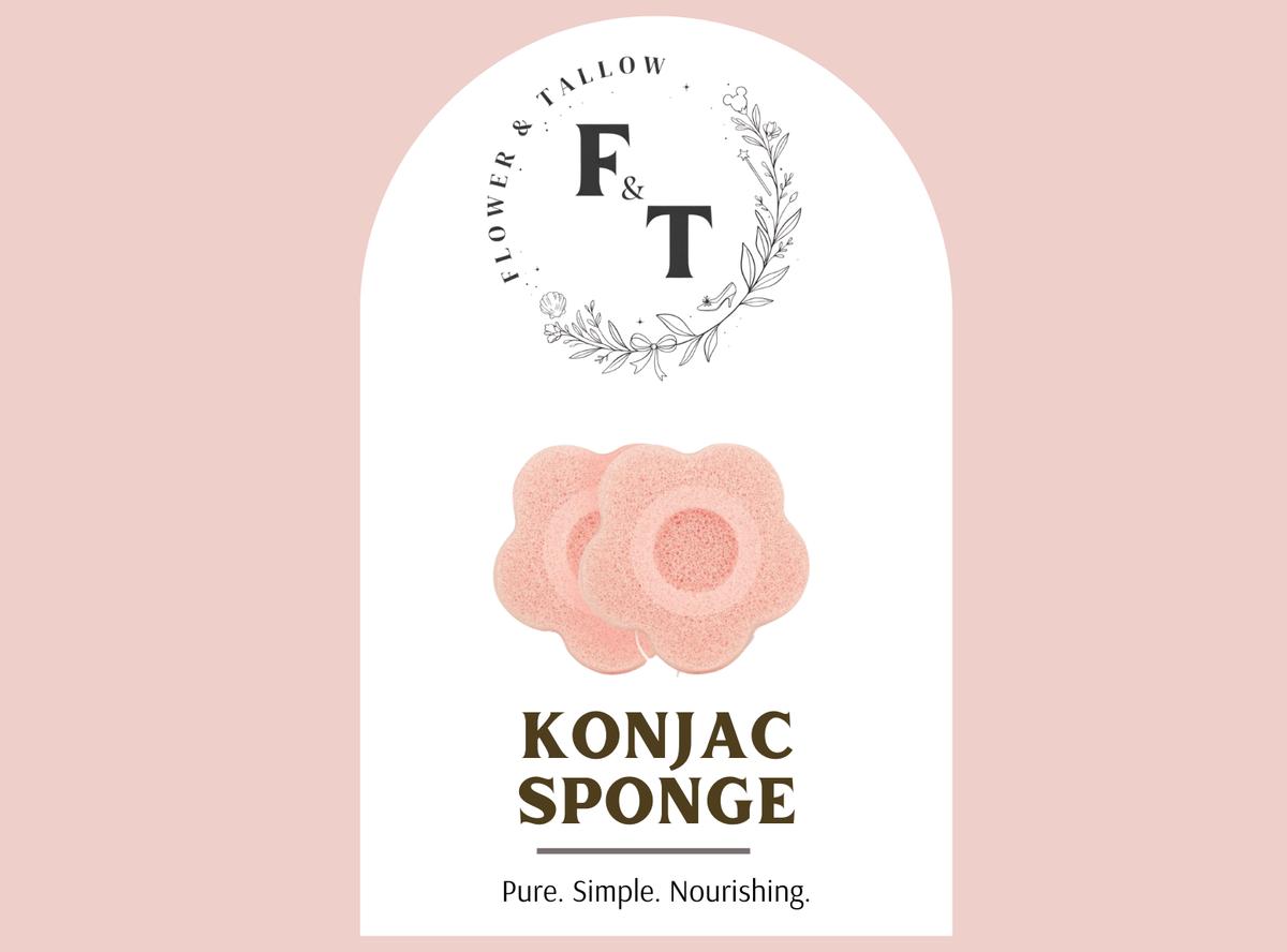 Konjac Sponge:  Gentle Daily Cleansing & Exfoliating
