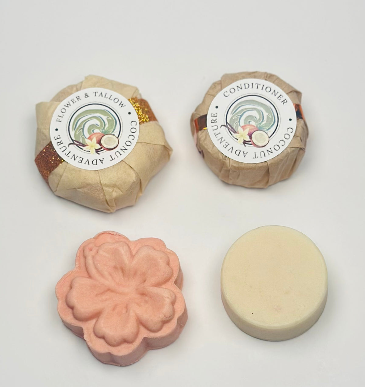 Coconut Adventure (Travel Size - 1.0 oz Shampoo and Conditioner Bars)
