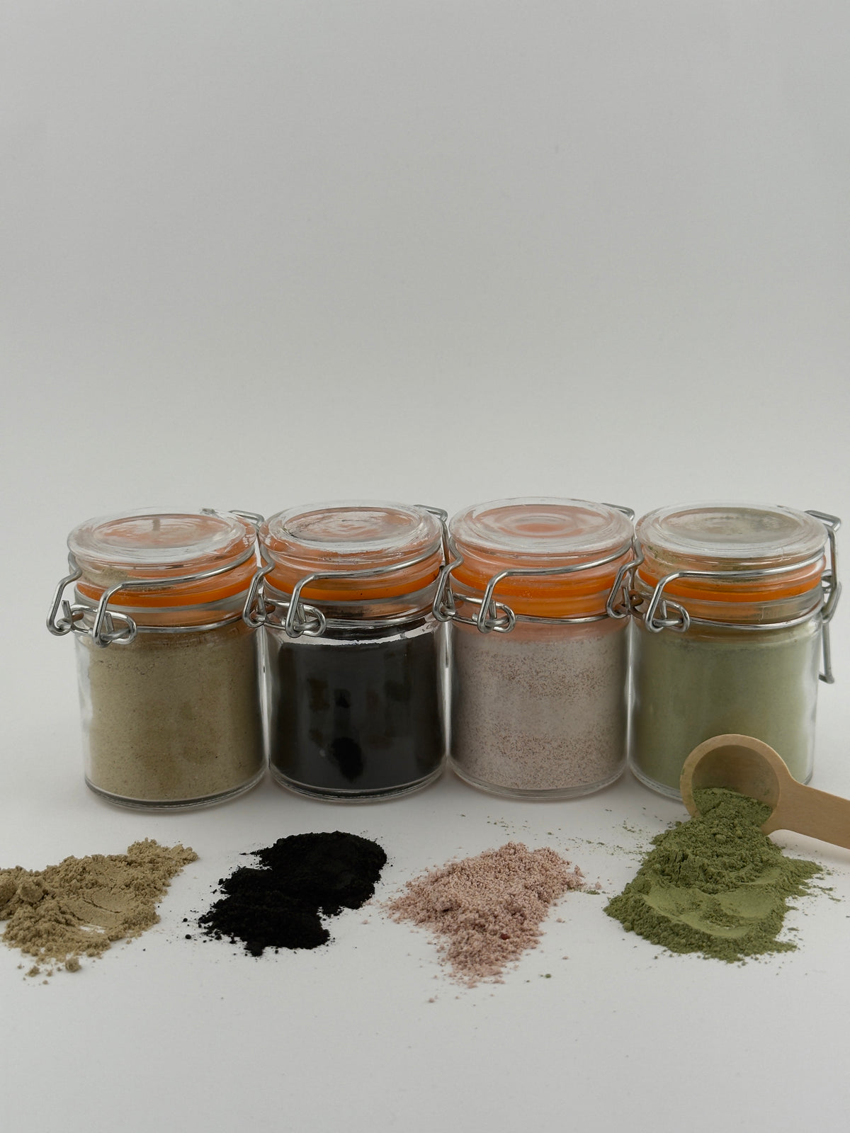 Powder Face Mask Collection – Mix-at-Home Natural Clay Masks | 1.7 oz Glass Jar